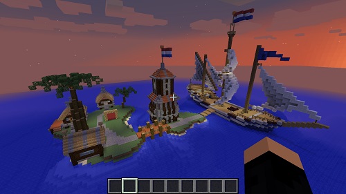 Amplified Spawn area Minecraft server Island PVP and SkyBlock